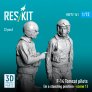 Reskit F-14 Tomcat Pilots Standing Position 1/72 image 2