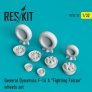 1/32 General-Dynamics F-16A Fighting Falcon wheels set