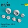 1/32 Dassault Mirage IIIC/IIIB wheels set