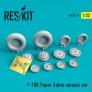 1/32 F-100 Super Sabre wheels set