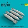 1/32 RBK-250-275 AO-1 Cluster bomb 4 pcs.
