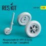 1/32 Messerschmitt Bf-109F weighted wheels set Type 1