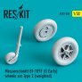 1/32 Messerschmitt Bf-109F weighted wheels set Type 2