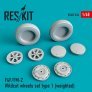1/48 F4F/FM-2 Wildcat wheels set type 1