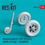 1/48 Messerschmitt Bf-109F weighted wheels set Type 1