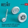 1/48 Messerschmitt Bf-109F weighted wheels set Type 2