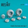 1/72 Hawker Hurricane wheels set late type 2