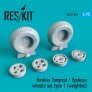 1/72 Hawker Tempest/Typhoon weighted wheels set type 1