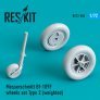 1/72 Messerschmitt Bf-109F weighted wheels set Type 2