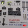 1/48 SBD-2 Dauntless Interior 3D for Academy decal image 2