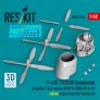 1/48 P-47D 11/25/30 Thunderbolt propel. & eng. for Tamiya