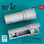 Reskit 1/48 F-4 B/C/D/N Phantom II Exhaust Nozzles Hasegawa image 1