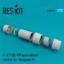 1/72 F-16 F100-PW open exhaust nozzles
