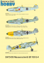 1/72 Messerschmitt Bf-109E-4 with schemes of two German fighter image 1