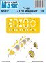 1/72 Fouga C.170 Magister Pre-cut paint mask