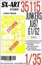 1/35 Paint mask Ju-87 G1/G2