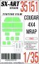 1/35 Tinting film Cougar 4x4 MRAP