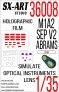 1/35 Holographic film M1A2 SEP V2 ABRAMS