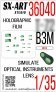 1/35 Holographic film T-72B3M