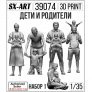 SX-ART Figurines 1/35 Enfants et Parents Set 1