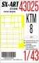1/43 Paint mask KTM-8