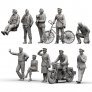 1/48 British Pilots & Ground Personnel WWII 10 pcs