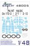 1/48 Do-17Z-2/Z-7/Z-10 Painting Mask