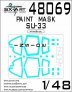 1/48 Sukhoi Su-33 Painting mask