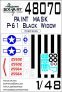 1/48 P-61 Black Widow Painting mask MAX