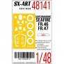 1/48 Paint mask Supermarine Seafire FR.46/FR.47