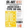 1/48 Paint mask Aichi D3A1 Type 99 Val for Hasegawa