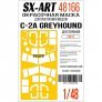 1/48 C-2A Greyhound Painting mask for Kinetic