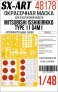 1/48 Paint mask Mitsubishi Type 11 G4M1 for Tamiya