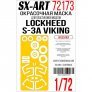 1/72 Lockheed S-3A Viking Painting mask for Hasegawa