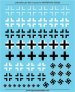 1/48 Luftwaffe Late War Cross set for Bf109 and Fw190