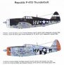 Techmod Decalcomanie P-47D Thunderbolt Razorback 1/48