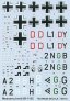 Techmod Bf-110C Messerschmitt Decals 1/72 image 1