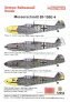 Techmod D�calcomanies Bf-109E-4 1/72 avec Masque