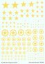 1/72 Yellow Allied ID Stars