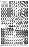 1/48 24 Black numbers and Nz letters in rounded and square style