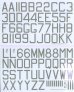 1/48 RAF WWII 48 x 30 bomber squadron code letters an d number