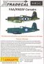 1/48 Vought F4U-1 Corsair II/Goodyear FG-1D (4) JT260 P54 757 NA