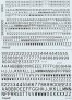 1/72 RAF Post War Serial Letters and Numbers, Black. 16, 18 ,