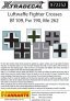 1/72 Luftwaffe Fighter Crosses for Bf 109, Fw 190, Me 262