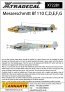 1/72 Messerschmitt Bf-110C/Bf-110D/Bf-110E/Bf-110F/Bf-110G