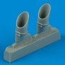1/48 TBM-1/TBM-3 Avenger exhaust (ITAL/ACCUR)