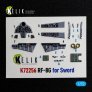 Kelik 1/72 Interno 3D RF-8G per Sword