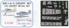 1/72 SOC Seagull Cockpit set. Designed for the Hasegawa SOC-3