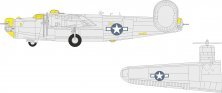 Mask 1/72 B-24J US national insignia for Hasegawa