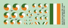 1/72 Irish Air Corps Insignia 1954-present, 2 sets